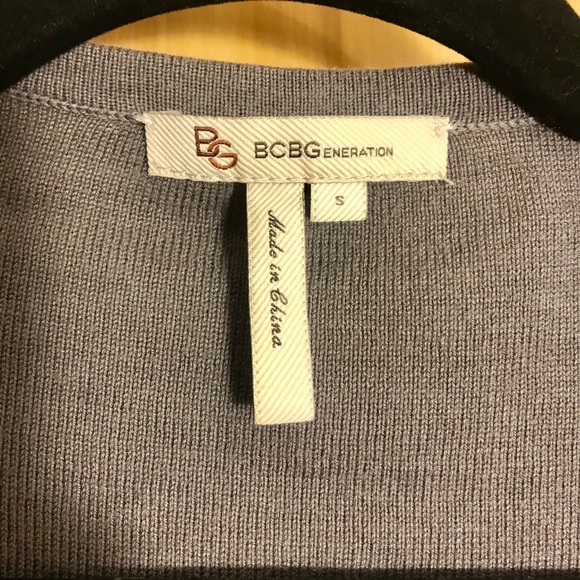 BCBGeneration grey studded pocket cardigan Size small - Picture 3 of 7